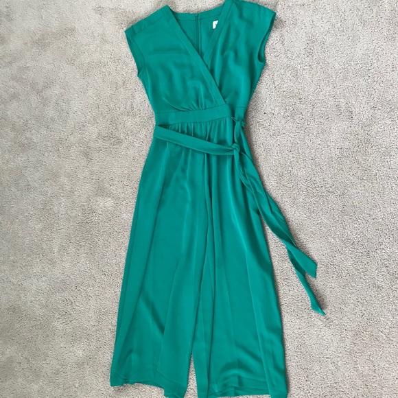 Eliza J Faux Wrap Crop Jumpsuit Nordstrom - Picture 7 of 8
